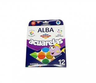 ACUARELA ALBA C/PINCEL EST X12
